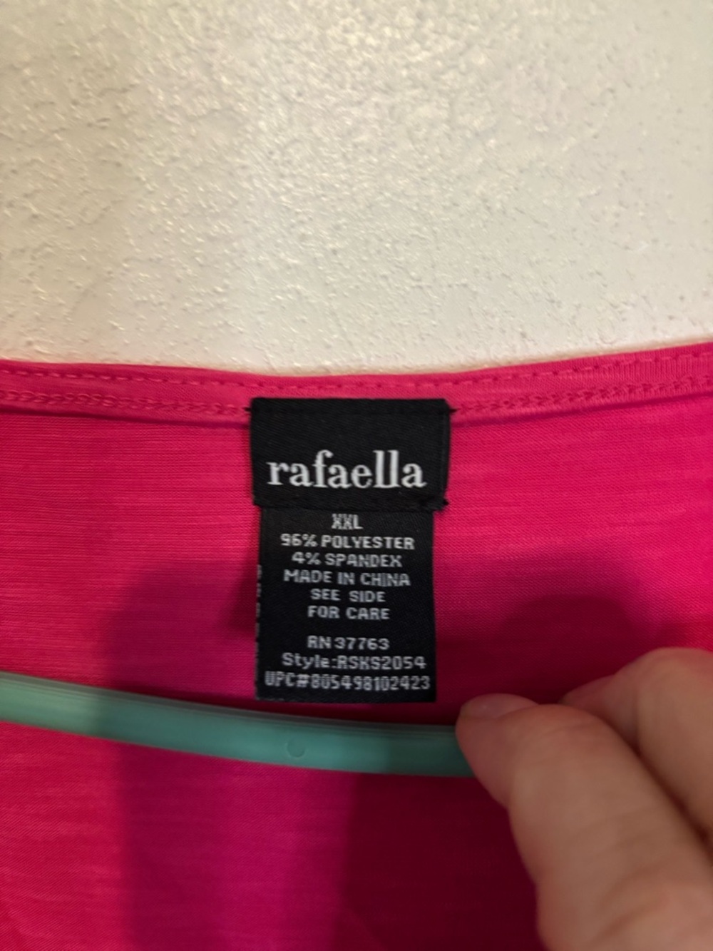 3/$20 Rafaella Fuchsia Layered Ruffle Sleeveless Tank Top - Picture 3 of 4